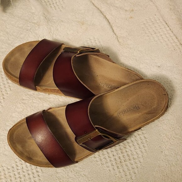 BJORNDAL Sandals leather slide on - Picture 3 of 5